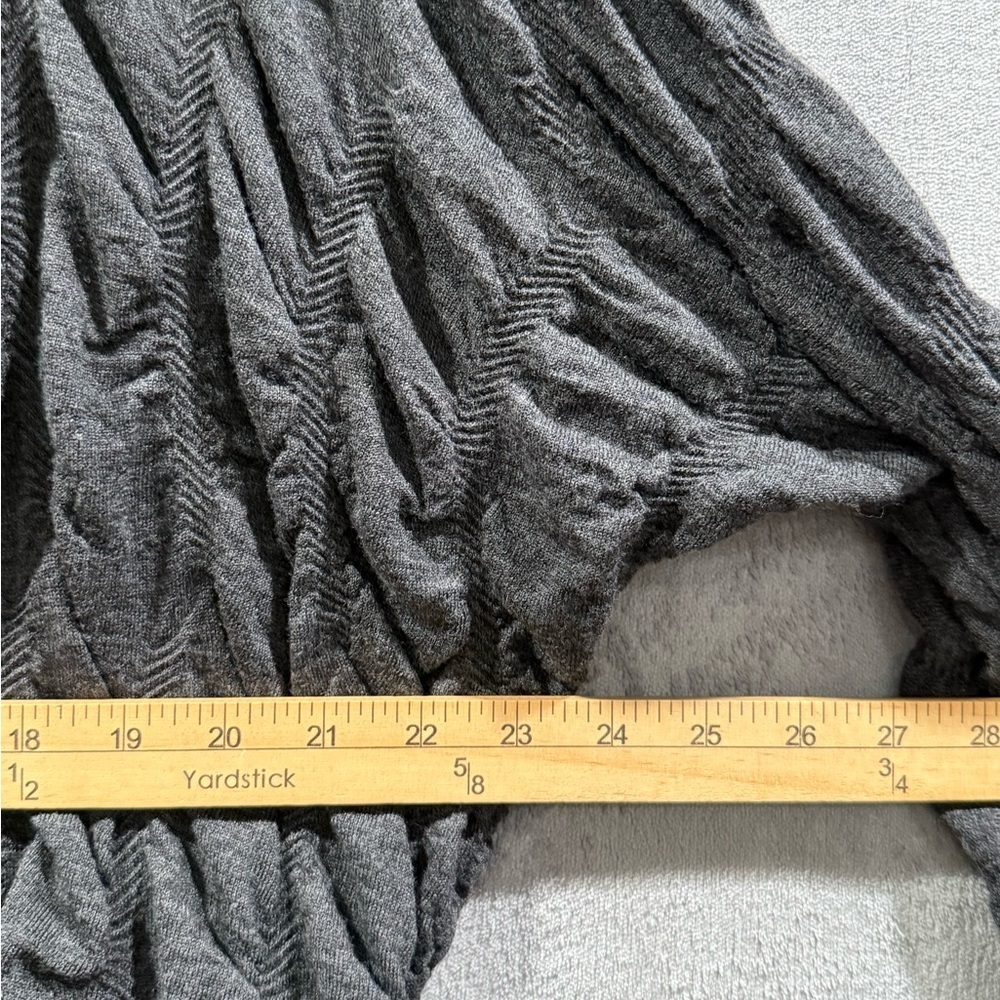 Lafayette 148 New York Open Front Ruched 100% Wool Cardigan Women’s Small - Picture 4 of 8